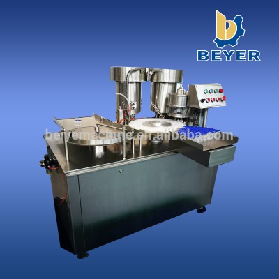 high quality easy operationFully automatic liquid small bottle filling capping machine