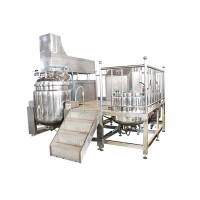 Cosmetic cream vacuum emulsifying mixer machine