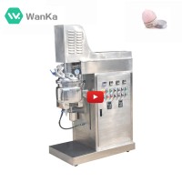 10L Small cosmetic cream vacuum homogenizing emulsifier mixing machine